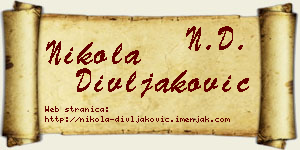 Nikola Divljaković vizit kartica